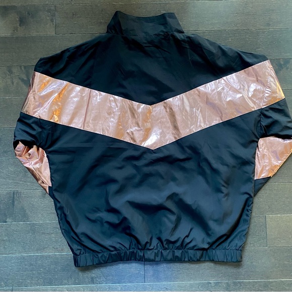 Zyia Black / Rose Gold Shine Block Jacket - Picture 3 of 6